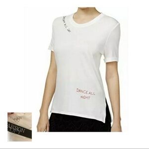 Carbon Copy NWT White Dream All Day Graphic Tee